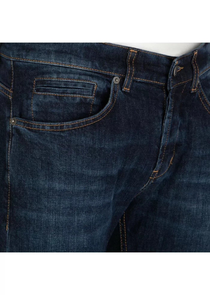 jeans uomo dondup george skinny stretch blu scuro