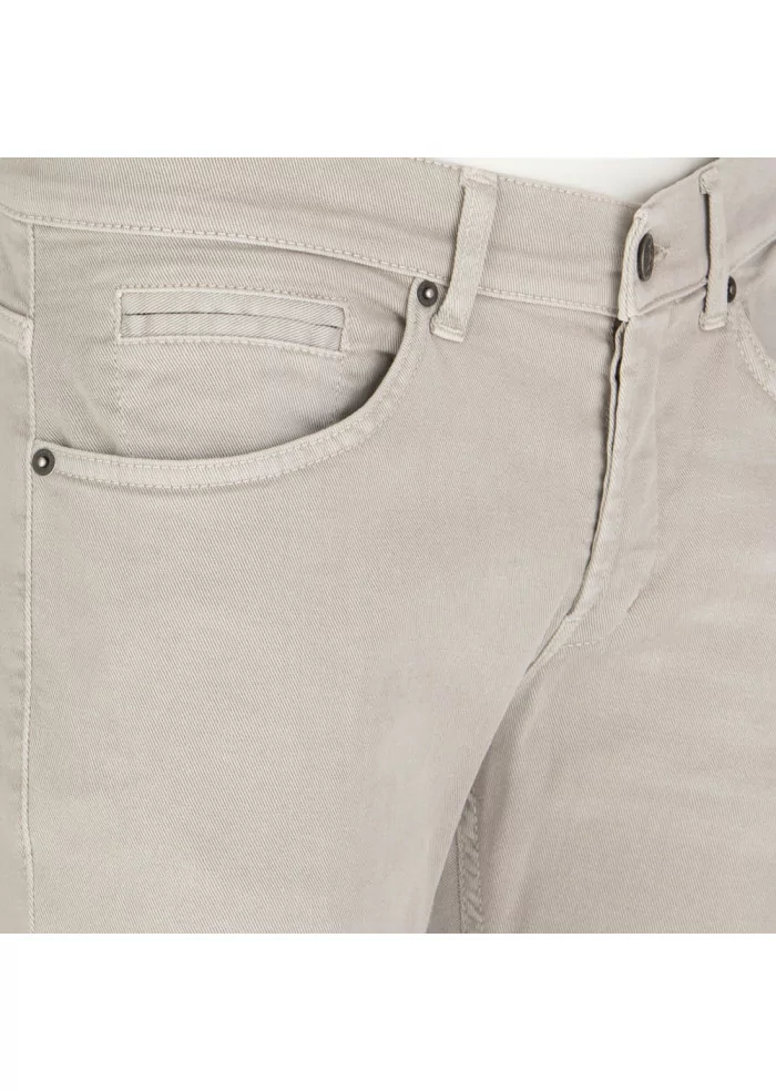 mens jeans dondup george skinny stretch beige