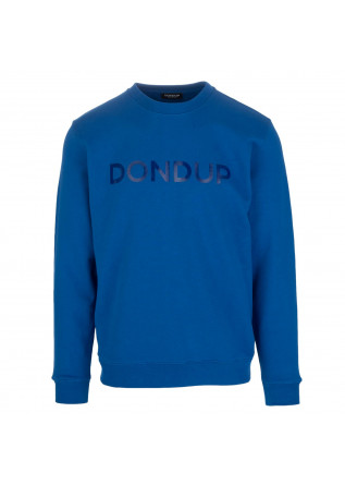 mens sweatshirt dondup regular logo blue