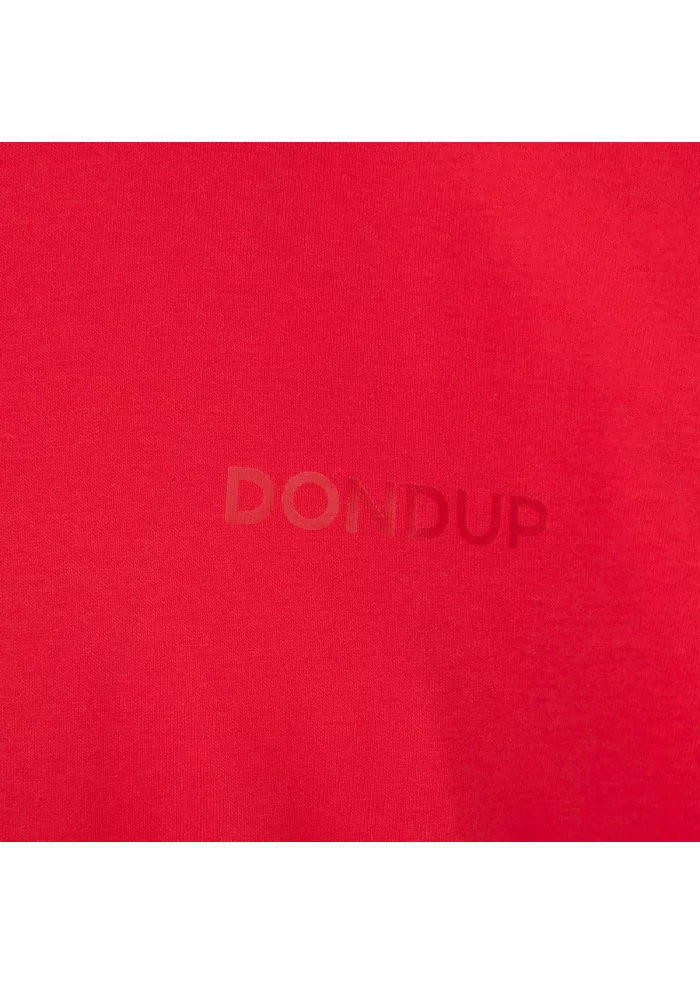 mens t shirt dondup regular logo red