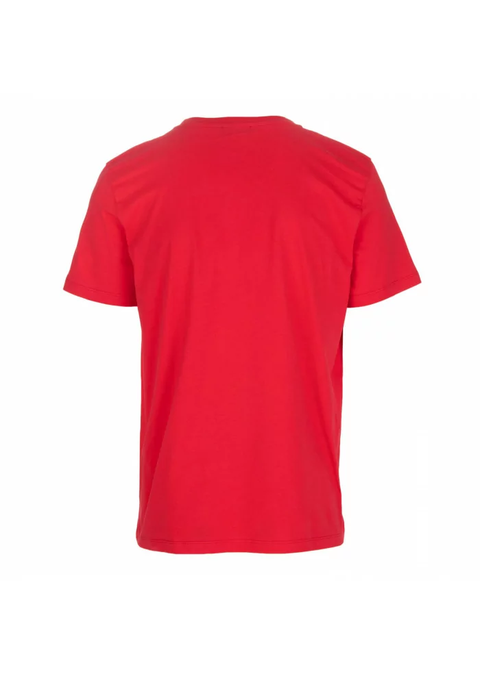 t shirt uomo dondup regular logo rosso
