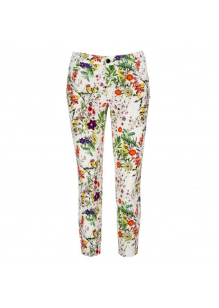 damen hose masons jaquelinecurvy weiss blumenmuster