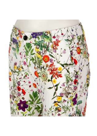 MASON'S | HOSE JAQUELINECURVY WEIß BLUMENMUSTER