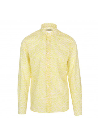 camicia uomo luca mastricamiciai di cotone giallo
