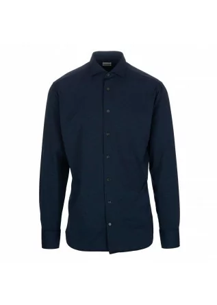Rossini radical fit man shirt Traiano in polyamide blue