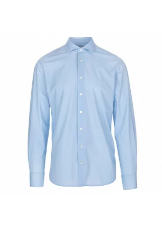 radical fit rossini man shirt traiano in light blue polyamide and polyester