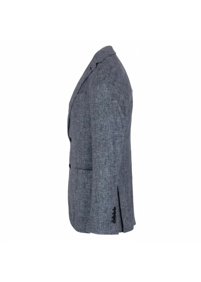 mens jacket circolo 1901 grey blue cotton jersey