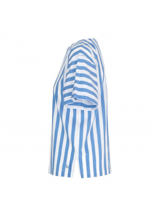 SEMICOUTURE | STRIPED SHIRT POPLIN WHITE BLUE