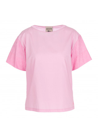 womens shirt semicouture poplin pink