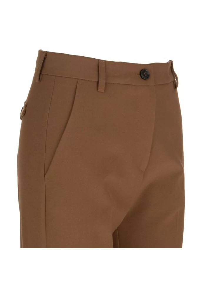 womens trousers semicouture polyester brown
