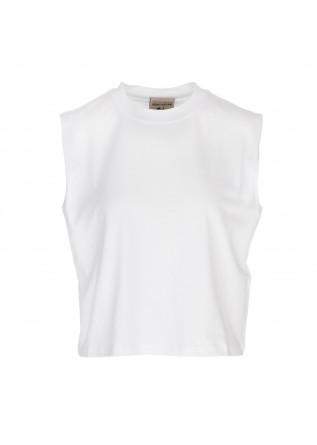top donna semicouture jersey cotone bianco