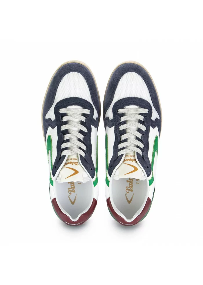 men's sneakers super valsport 1920 leather nylon white blue green