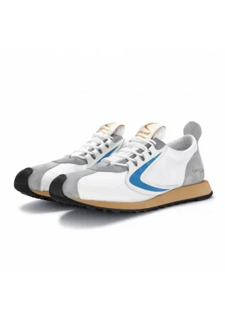 mens sneakers special valsport 1920 nylon leather white grey