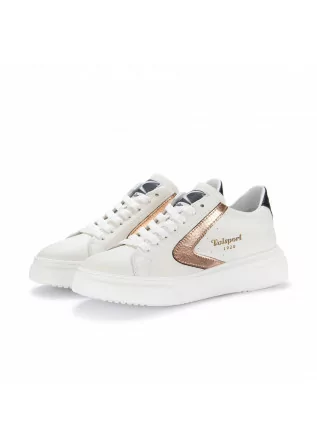 sneakers donna tournament up valsport pelle bianco