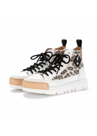 sneakers donna bng real shoes la leo black bianco maculato