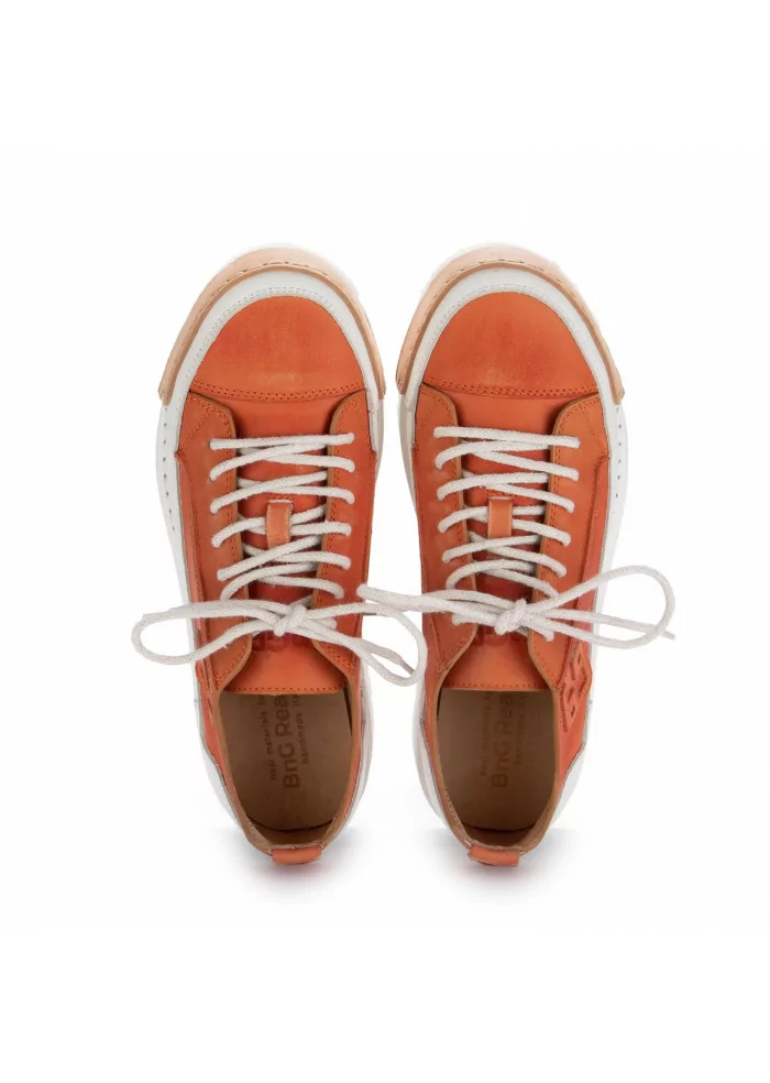 sneakers donna bng real shoes l arancina arancione bianco