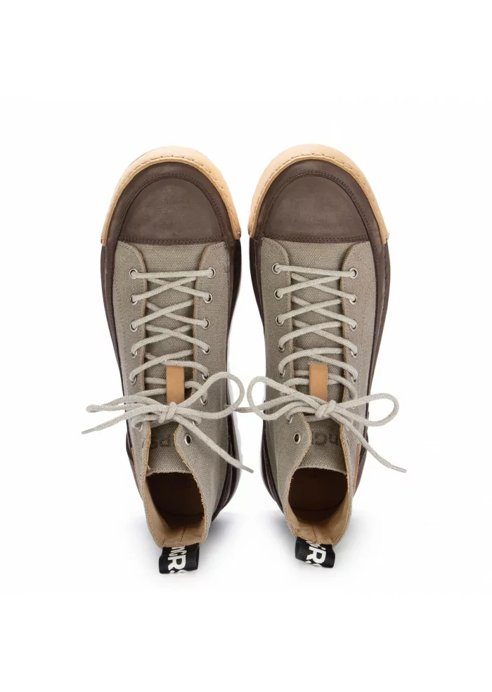 mens sneakers bng real shoes la moka canvas high khaki brown