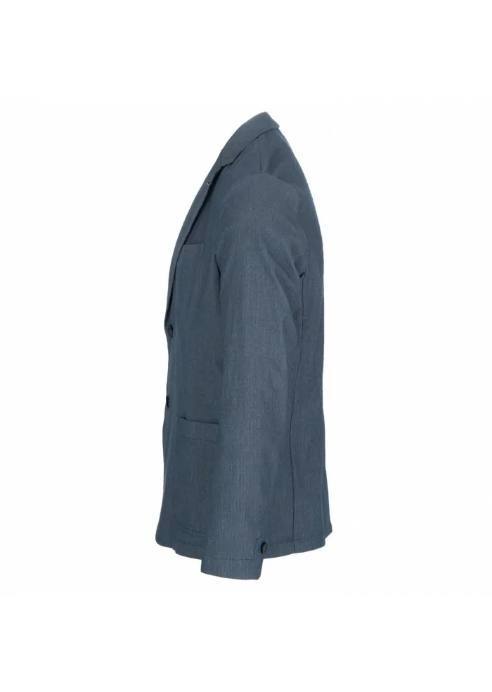 mens jacket lear distretto 12 polyester blend denim blue