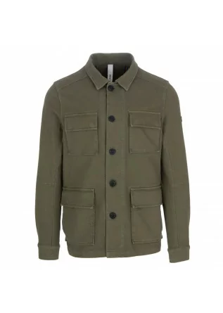 giacca uomo portland distretto 12 cotone elasticizzato verde militare