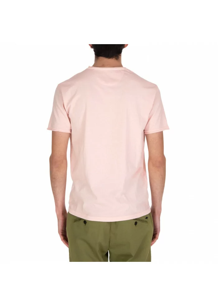 mens tshirt wool and co cotton pink
