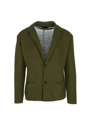 mens cardigan out fit knit military green