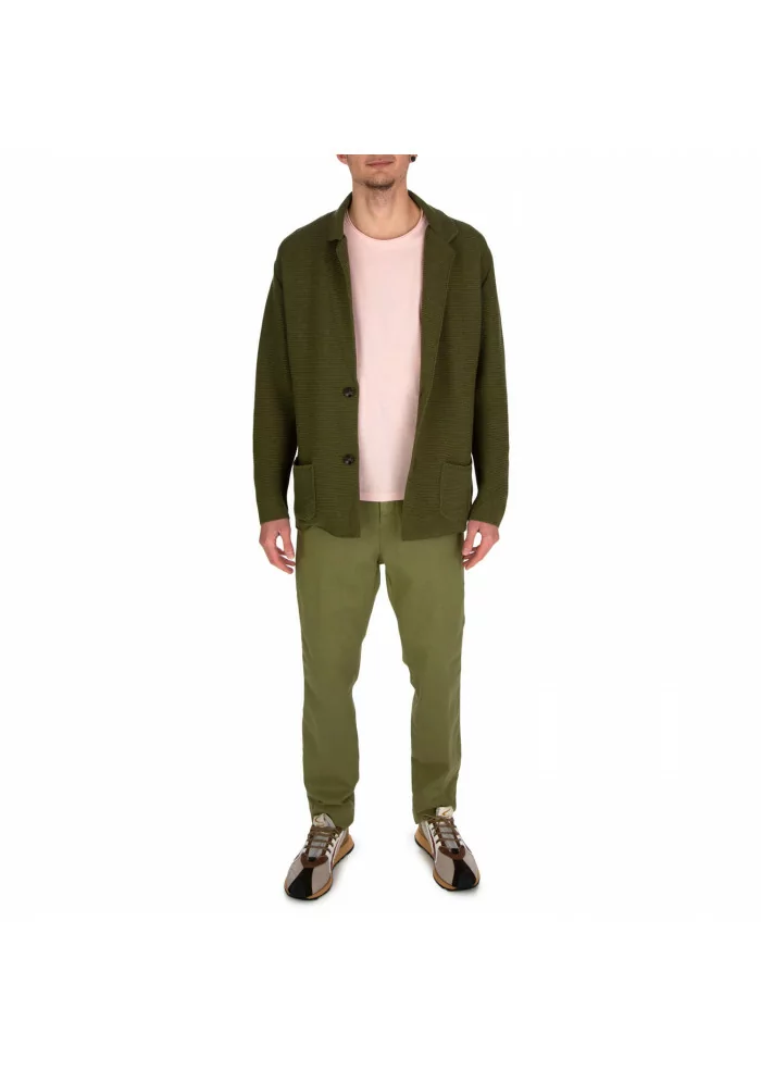 osakastyle masons cotton lyocel blend army green men's pants