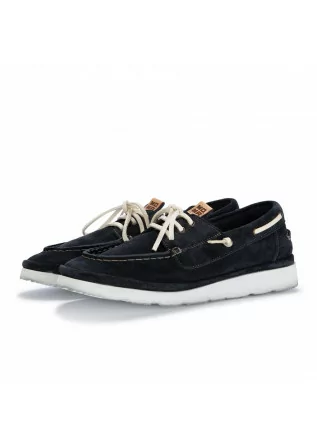 mens flat shoes moma yacht suede navy blue
