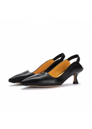 scarpe tacco donna mara bini naomi cotton nero