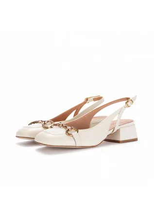 heel sandals nouvelle femme chanel cream white