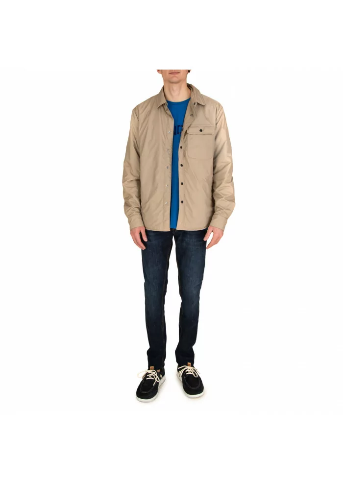 men's padded jacket save the duck mito lynx beige