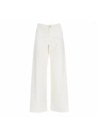 jeans donna palazzo kartika cotone bianco