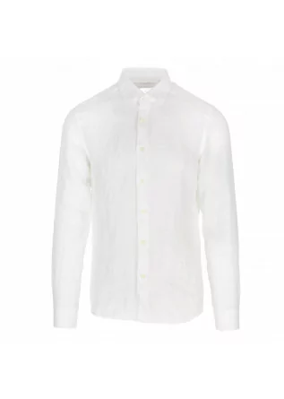 camicia uomo mastricamiciai luca lino bianco