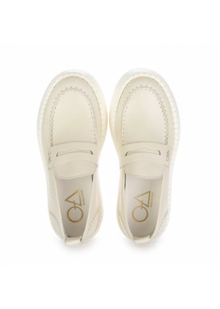 womens loafers oa non fashion base calf white