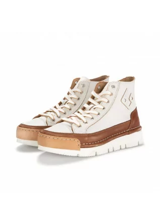 sneakers donna bng real shoes la biscotto bianco marrone