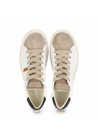 PANCHIC | ECO-LEATHER SNEAKERS WHITE BEIGE
