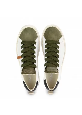 PANCHIC | ECO-LEATHER SNEAKERS WHITE GREEN