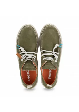 PANCHIC | LACED-UP SHOES SUEDE SAGE GREEN