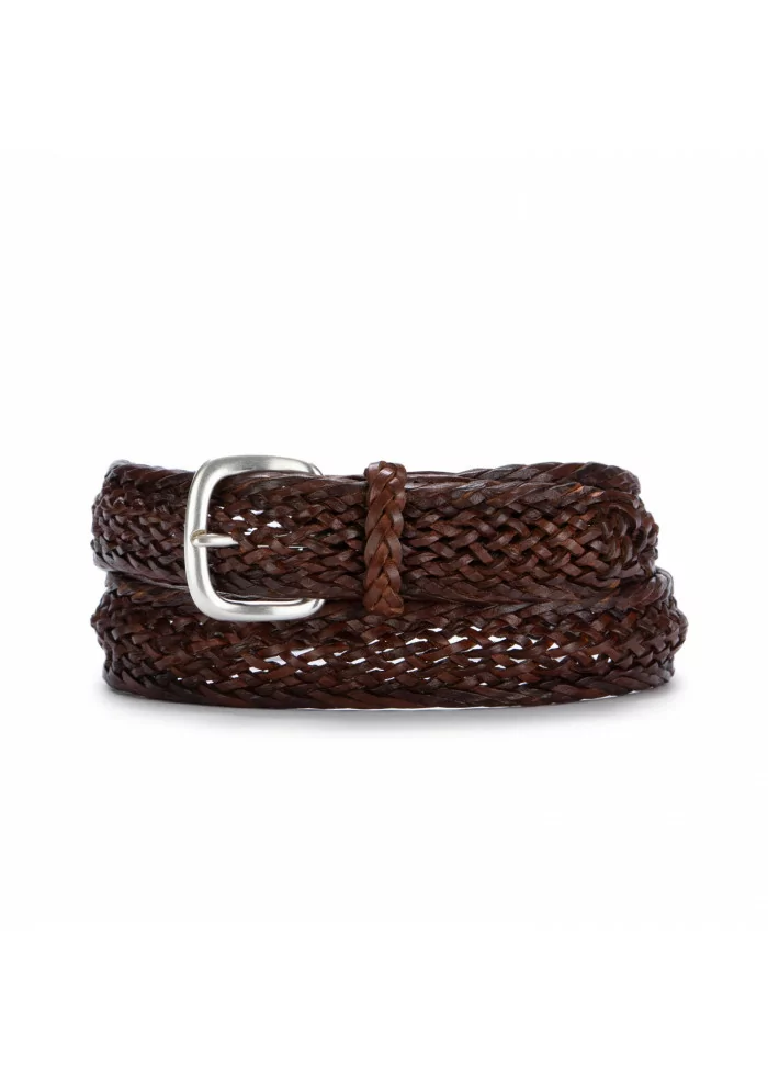 mens belt orciani masculine leather brown