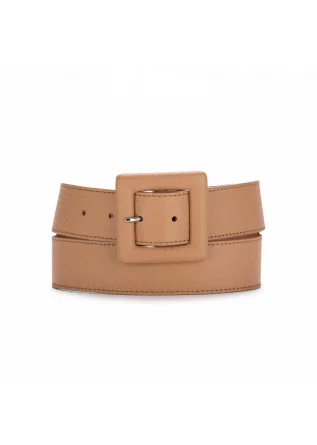 womens belt orciani soft leather light brown