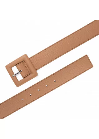 ORCIANI | BELT SOFT HAMMERED LEATHER BROWN