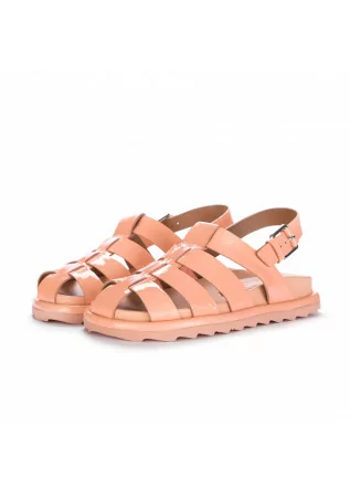 flat womens sandals vicenza salmon pink
