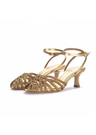 heeled sandals vicenza strass gold