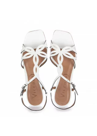 VICENZA | HEELED SANDALS PATENT LEATHER WHITE
