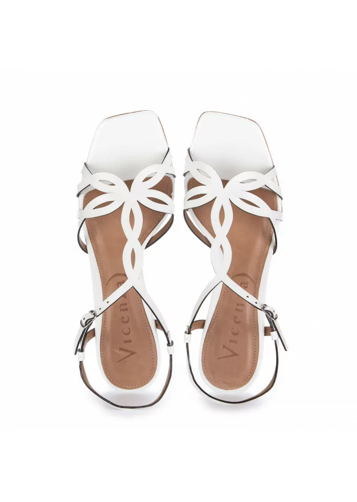 heeled sandals vicenza glossy white
