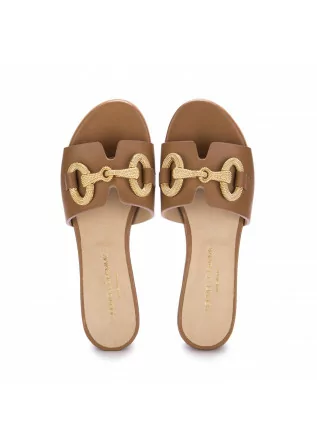 NOUVELLE FEMME | MULES MAIA JEWEL BROWN