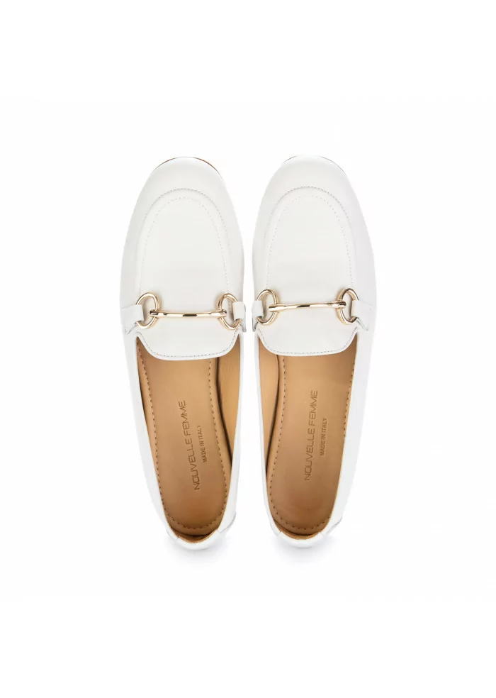 womens loafers nouvelle femme mito leather white