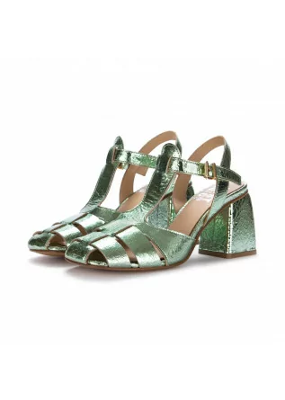 heel sandals juice metallic green