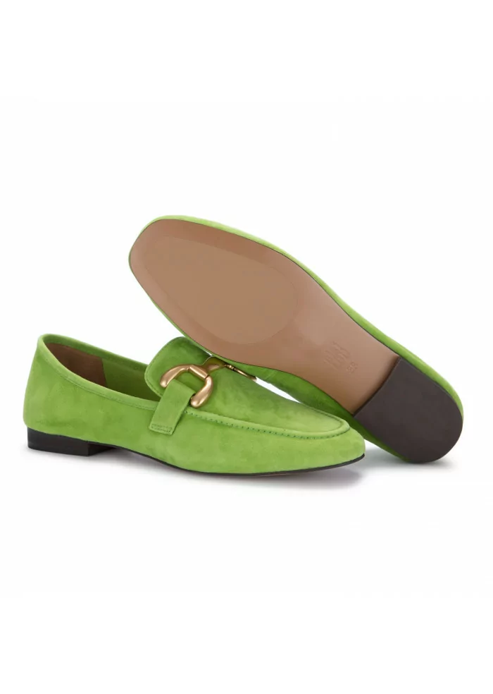 womens loafers bibi lou zagreb suede green