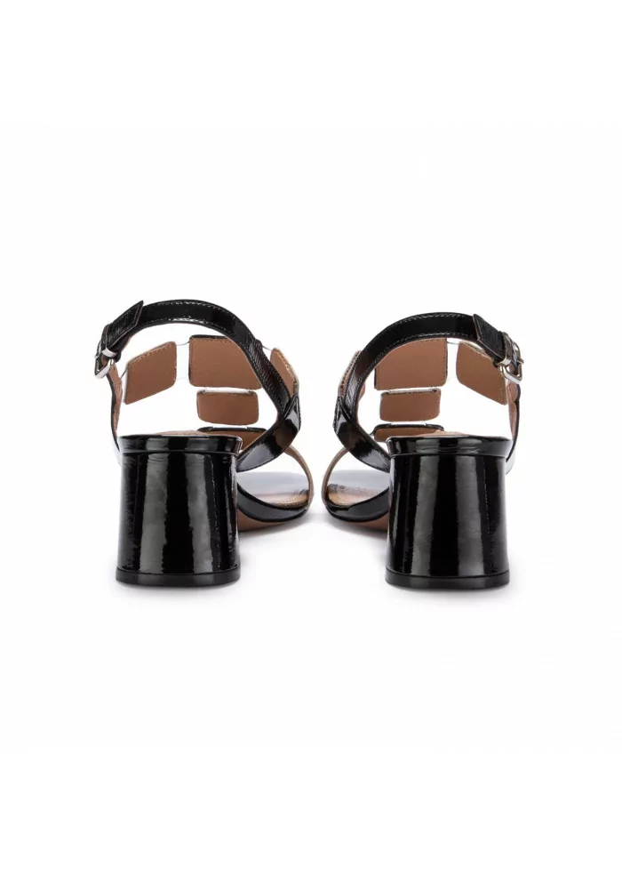 heel sandals bibi lou pia leather black cream white