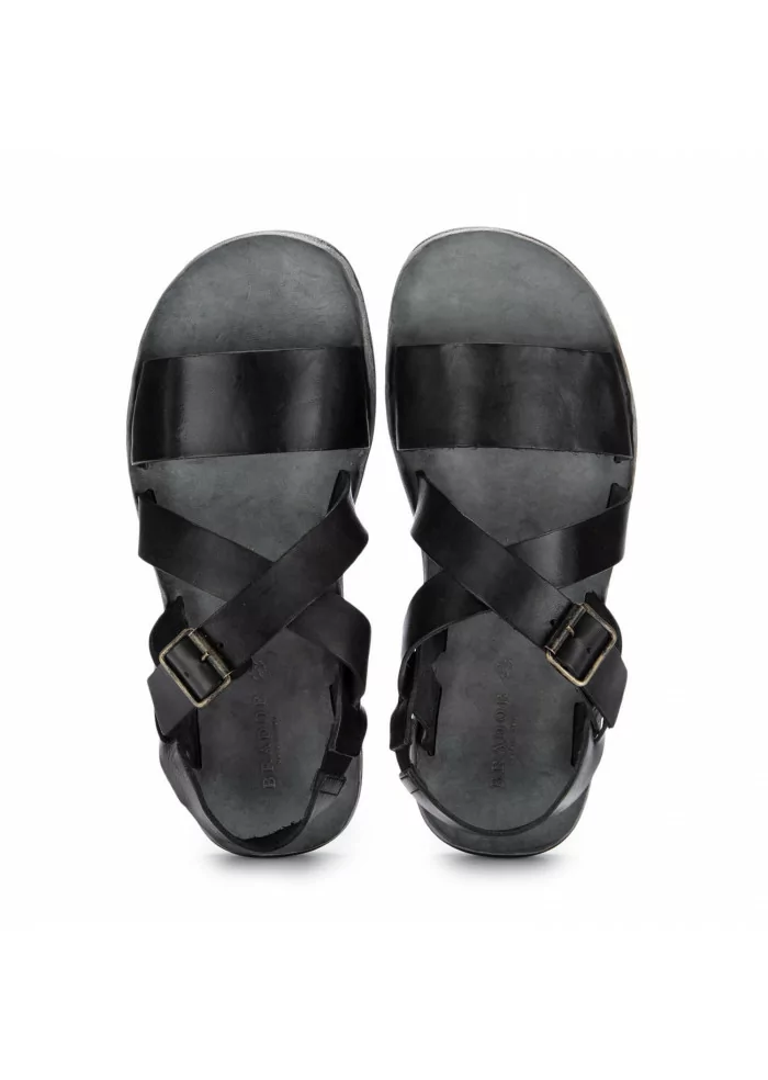 mens sandals brador leather black